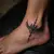 Sweet Ornamental Ankle Tattoos for Father & Daughter – A Matching Bond!