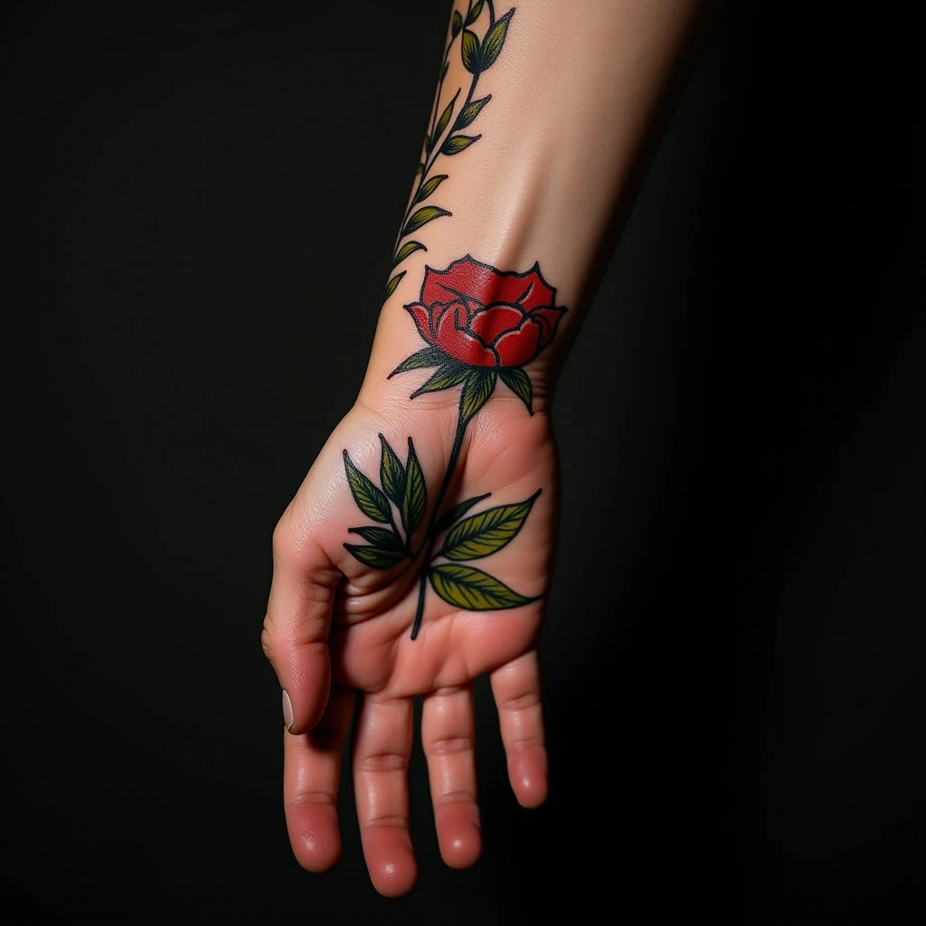 Charming Traditional Baby Girl Tattoos for Mum on the Wrist