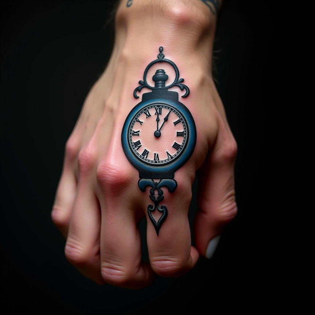 Birth Clock Tattoos for Guys: A Father & Son Symbol