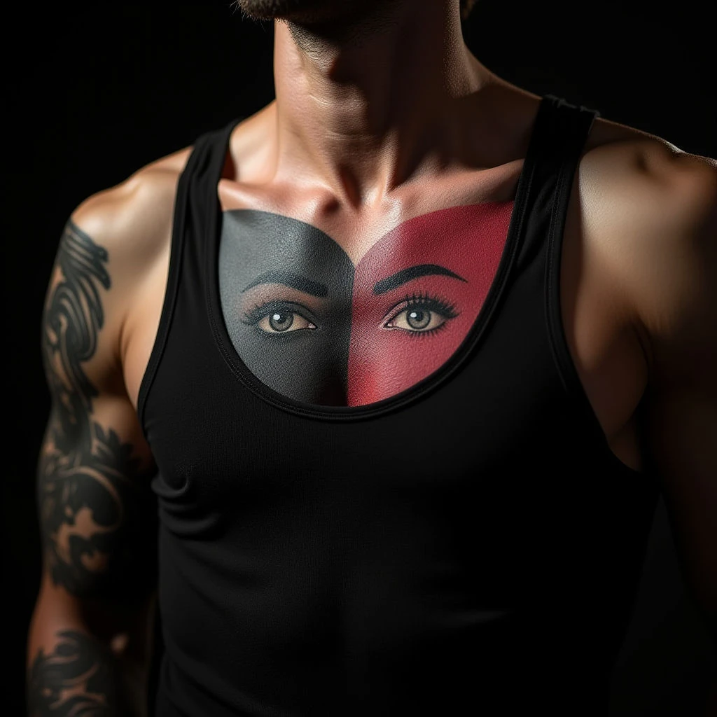 Powerful Chest Tattoos Honoring Father & Son Bonds