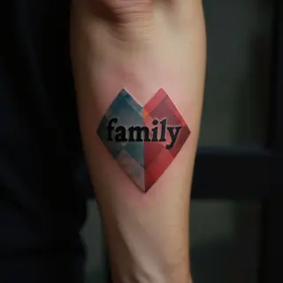Geometric Family Tattoos for Men: Arm Designs with Meaning