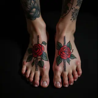 Small Boy Foot Tattoo: A Father's Loving Tribute
