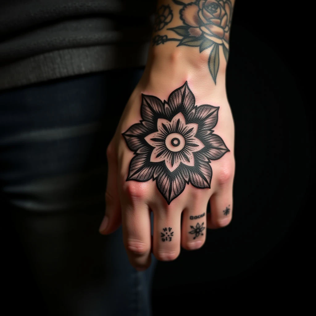 Magnificent Mother & Son Mandala Hand Tattoos – XL Designs
