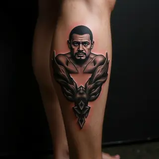 Best Friend Tattoos for Guys: Neo-Traditional Leg Designs