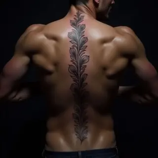 Spine Tattoo Quotes for Dad: A Lasting Tribute in Black & Grey