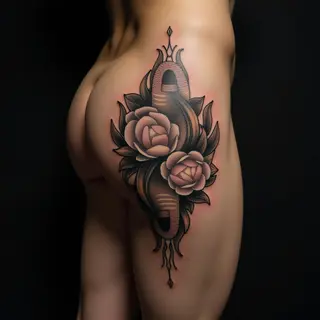 Powerful Dad & Son Tattoos: Blackwork Designs for the Thigh