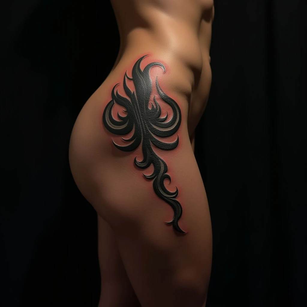 Powerful Female Tribal Tattoos on the Thigh: Meanings & Designs