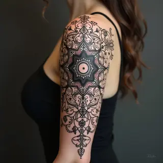 Feminine Sleeve Tattoo Ideas: A Dotwork Guide to Grace & Strength