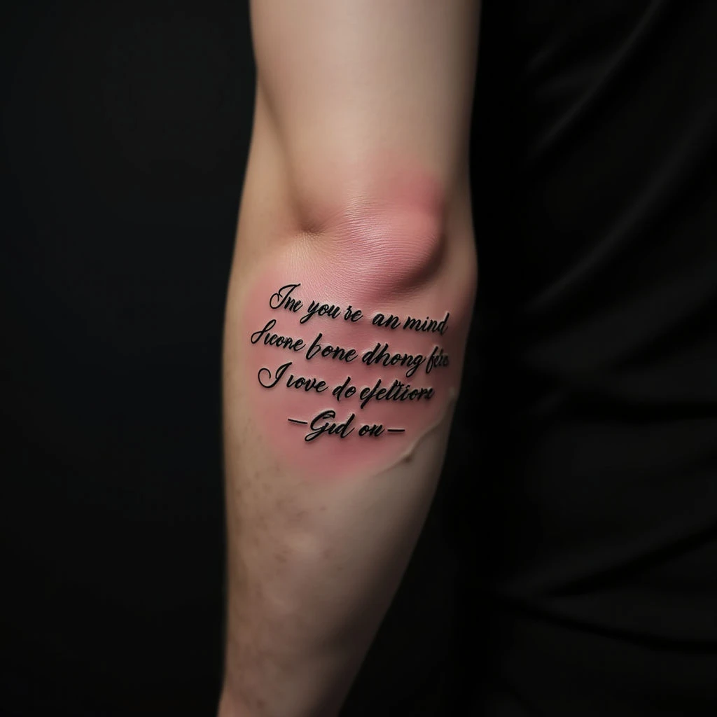 Touching Tattoo Quotes for Dad: Fine Line Forearm Designs