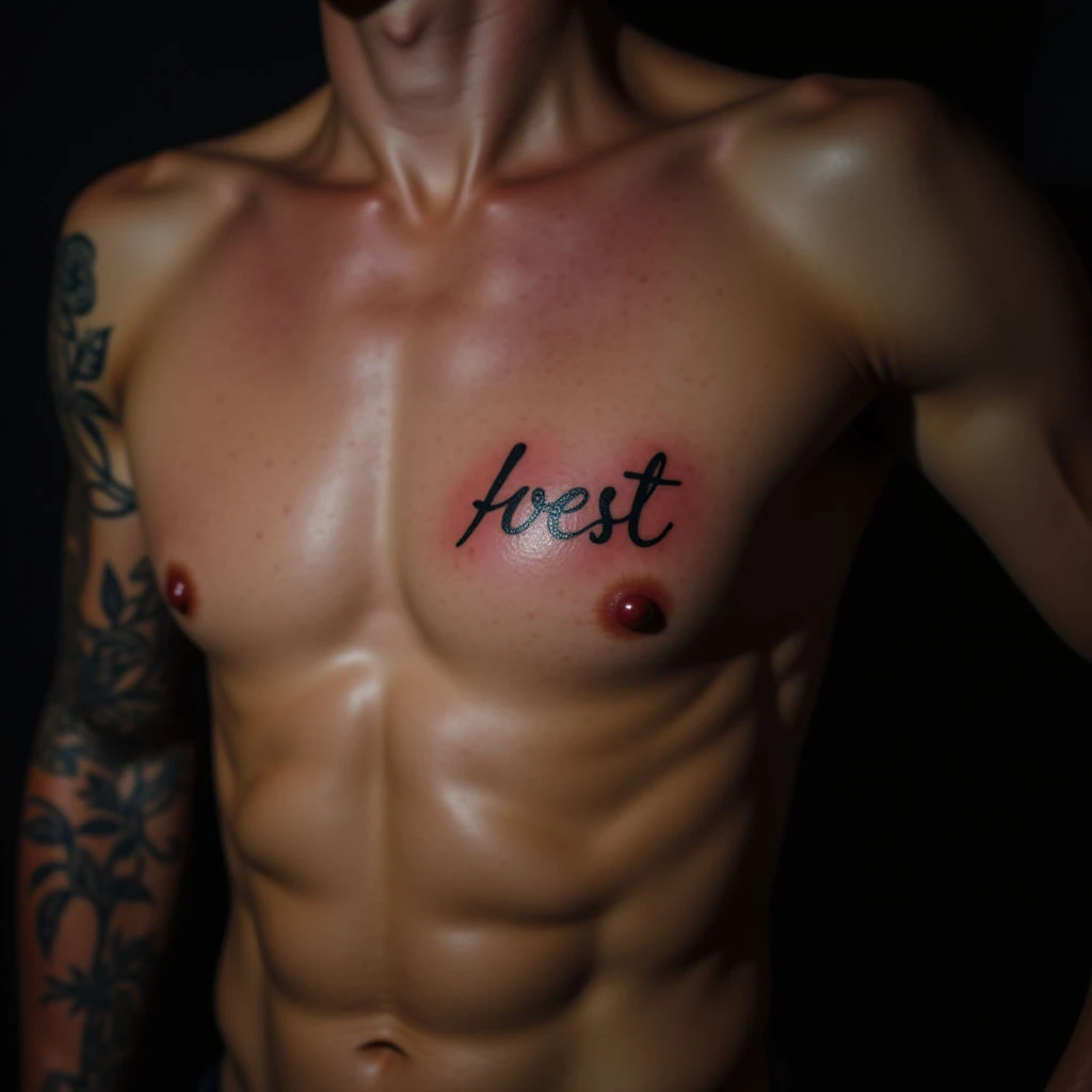 Powerful One Word Tattoos for Guys: Fine Line Inspiration