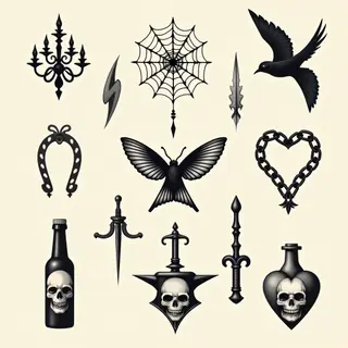 Classic Flash Tattoo Collection: Traditional Motifs