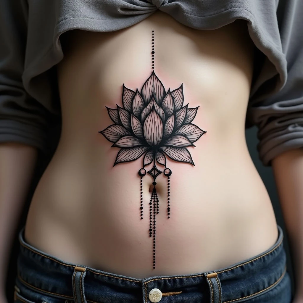 Intricate Floral Mandala Tattoo Design