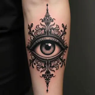 Intricate Eye Tattoos: Ornamental Designs for Men