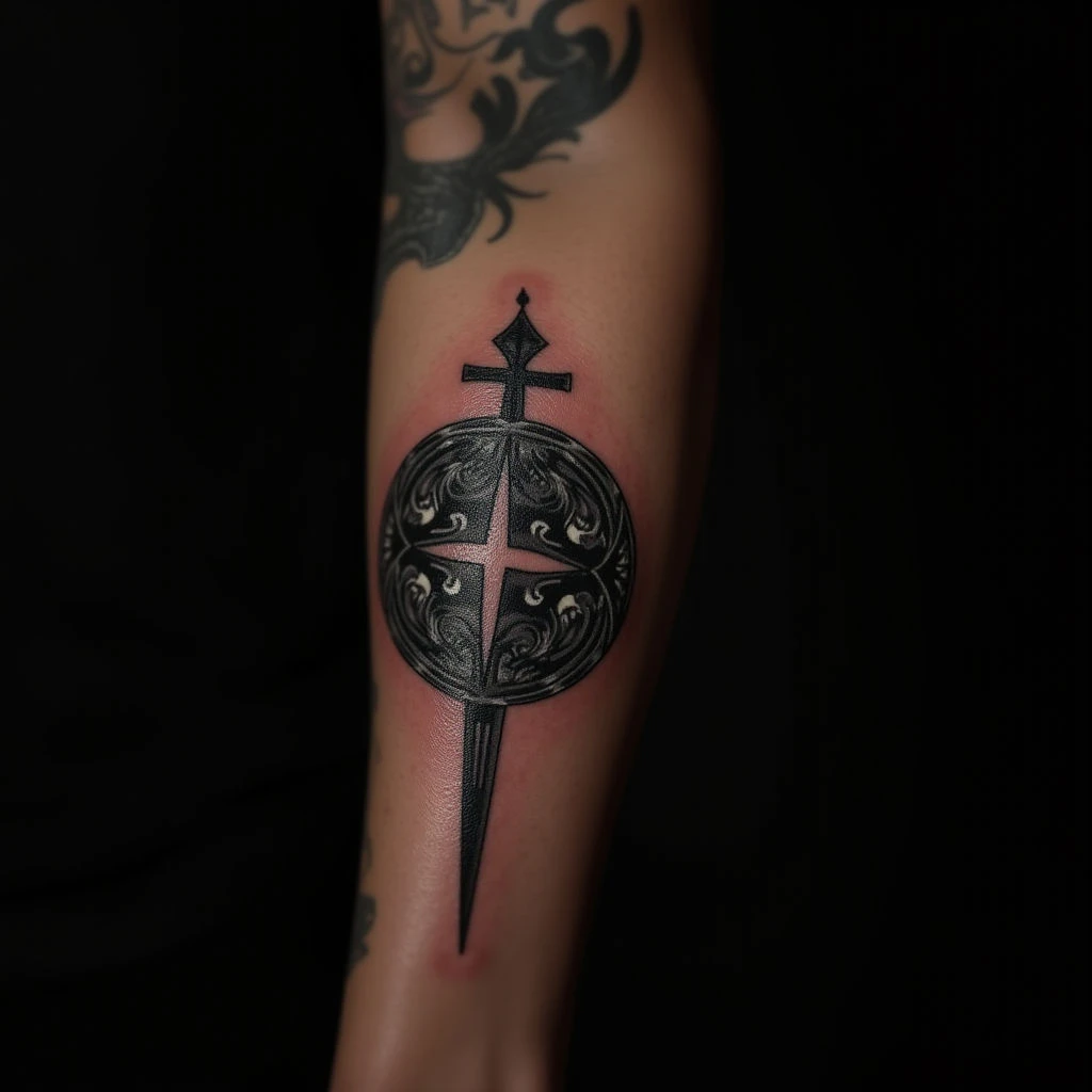 Gothic Forearm Band Tattoos for Guys: Meaning & Neon Designs