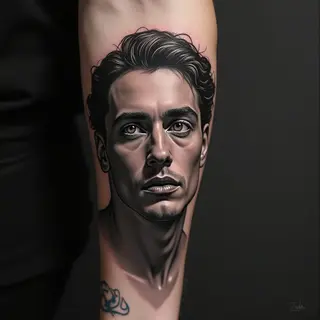 Renaissance Portrait Forearm Tattoo: A Study in Timeless Beauty