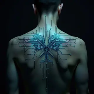 Friendship Symbol Tattoo Ideas: Cyberpunk Bonds & Circuit Connections