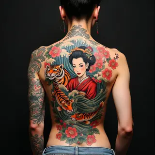 Full Back Japanese Irezumi Tattoo: A Masterpiece of Tradition