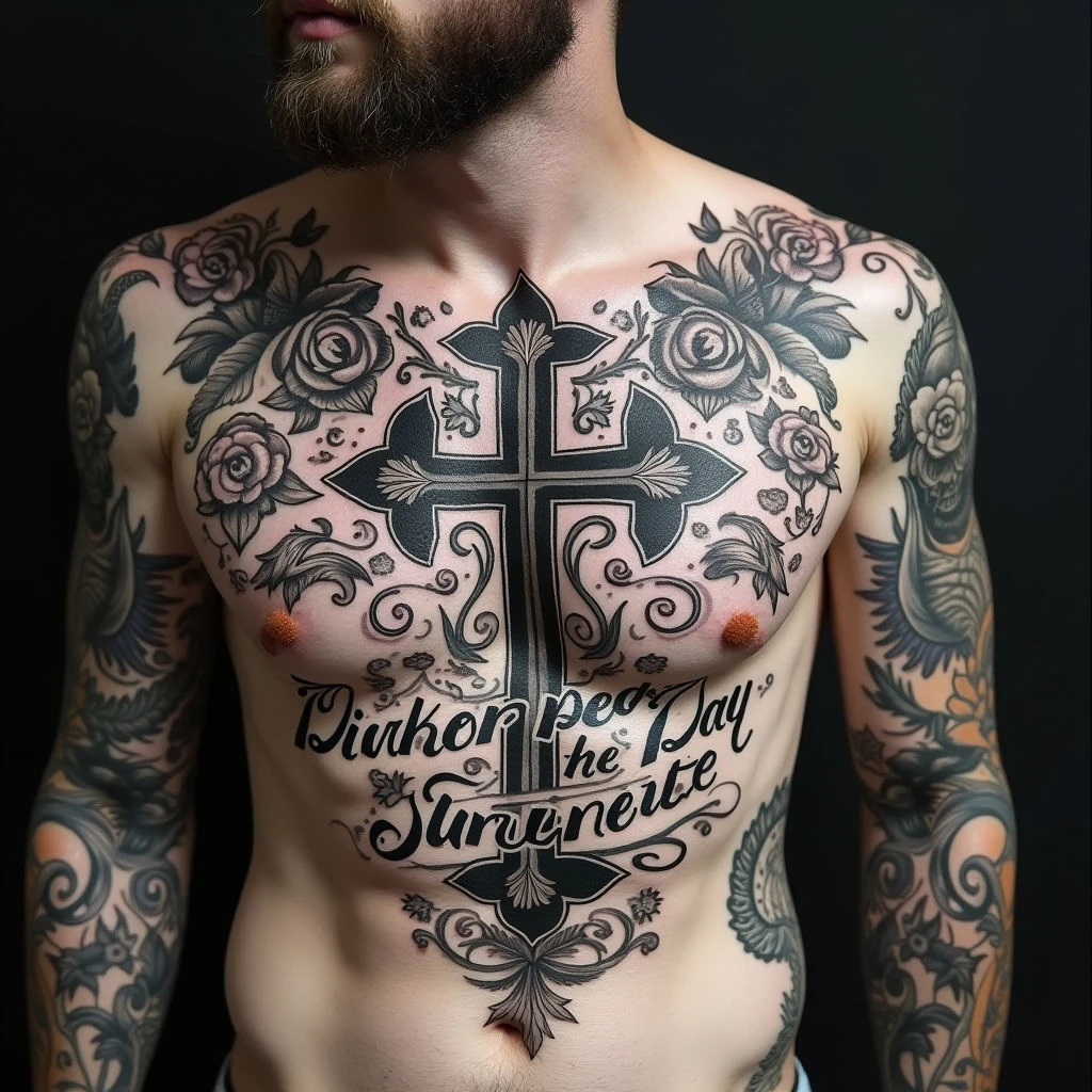 Loyalty & Legacy: A Chest Tattoo Exploration