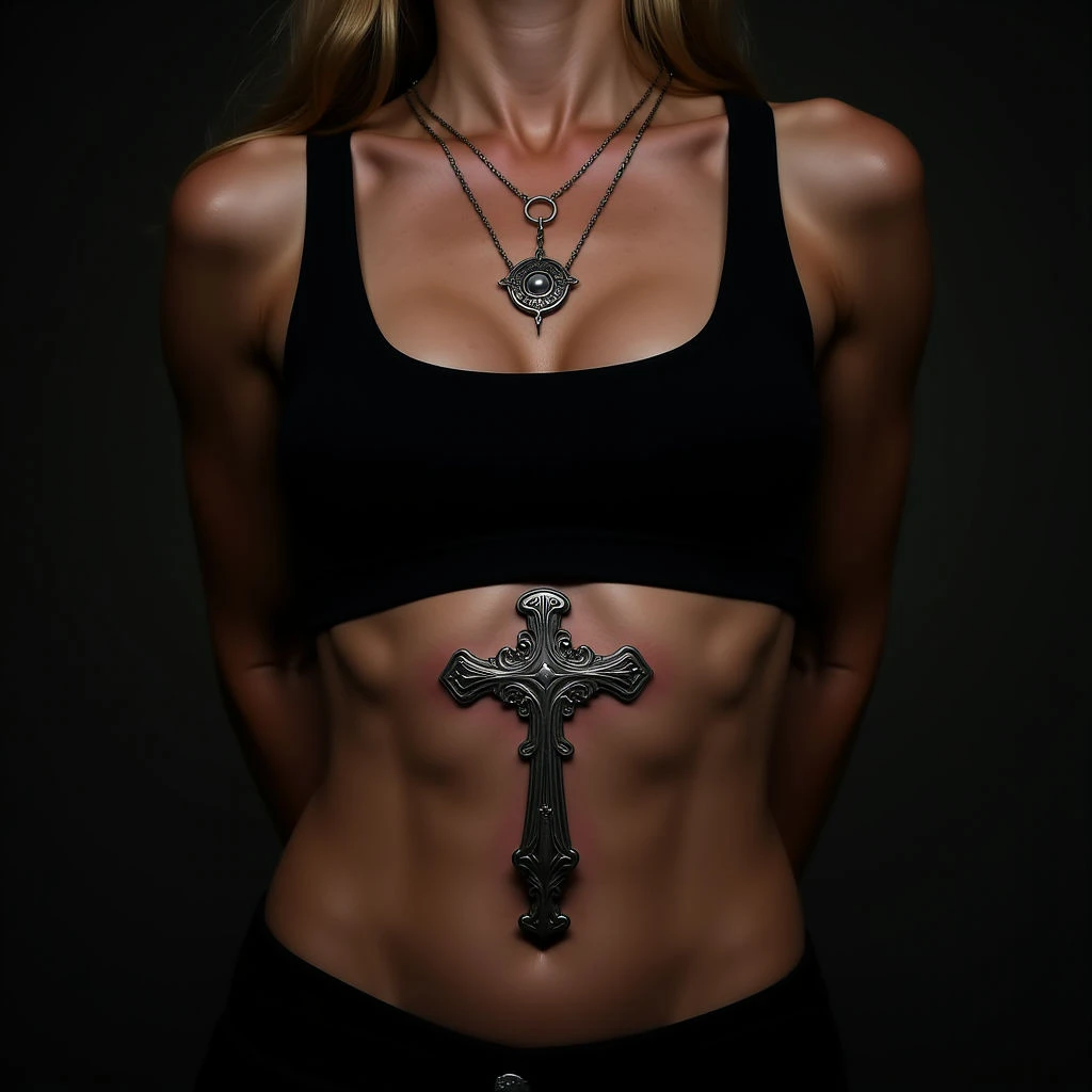 Stunning Geometric Christian Tattoos for Women: Abstract Designs