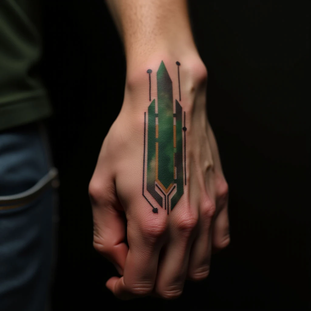 Small Abstract Finger Tattoos for Men - Meaningful Designs