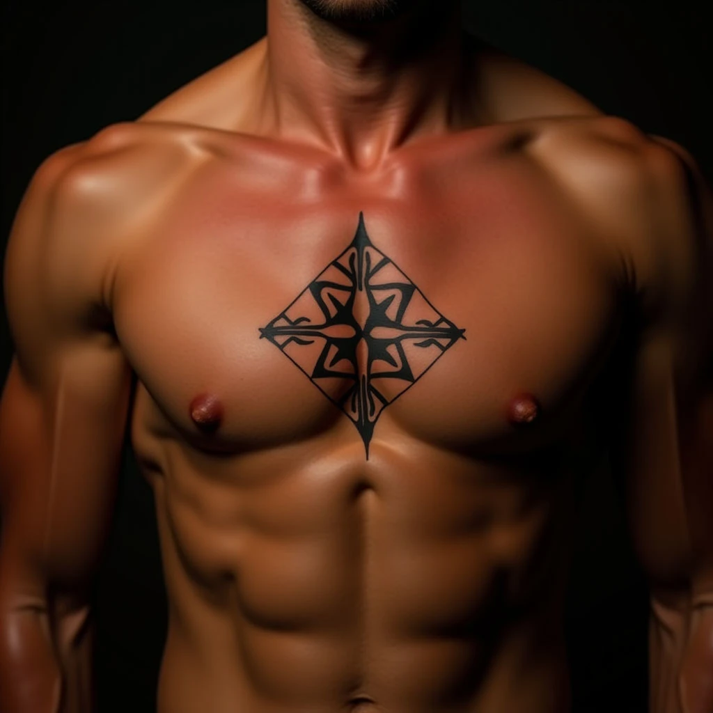 Geometric Ankle Tattoos for Men: Subtle & Stylish Designs