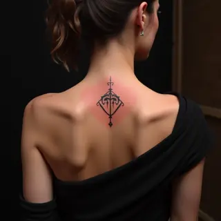 Orange Minimalist Arm Sleeve Tattoo Designs for Women