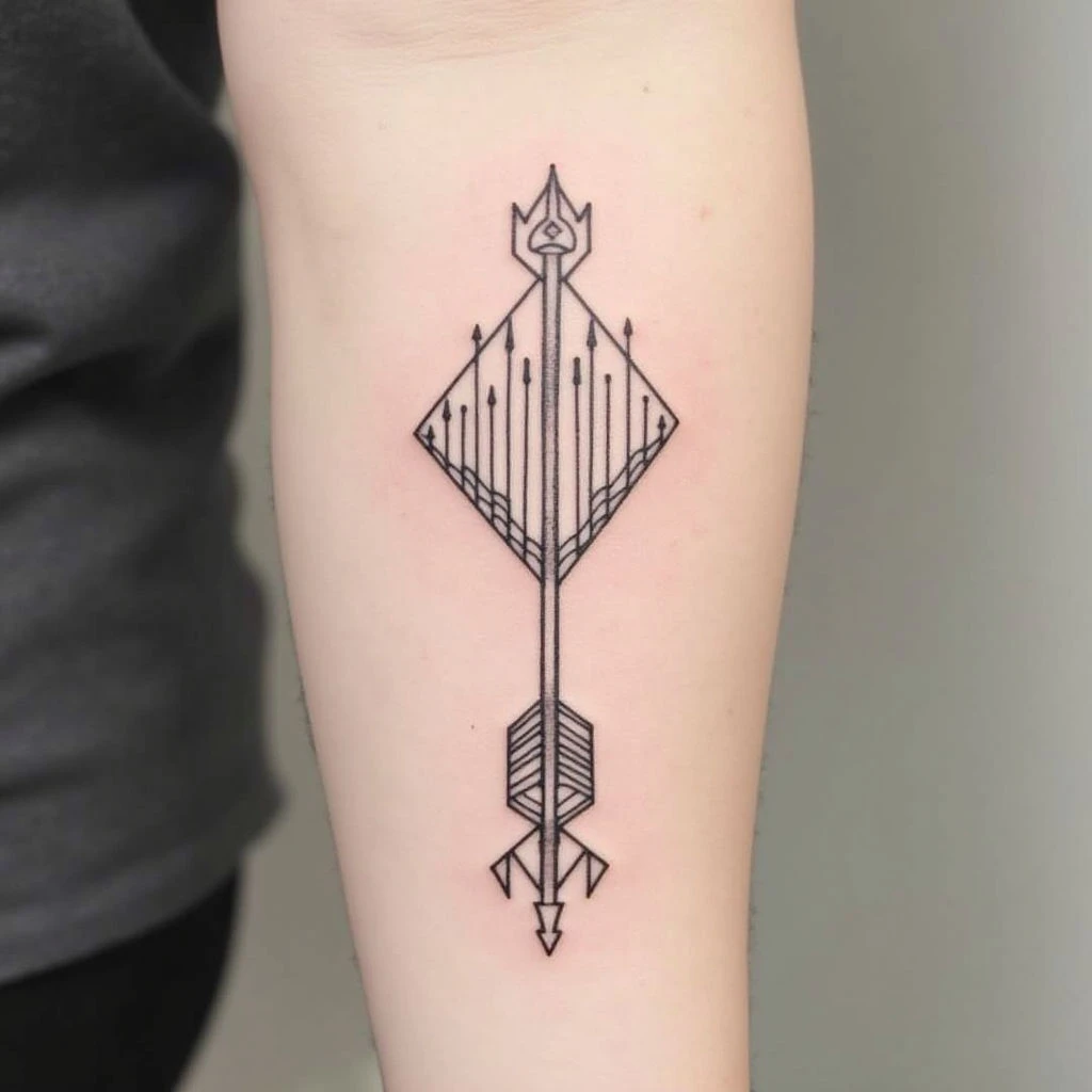 Decoding the Geometric Arrow Tattoo: Meaning & Design Inspiration
