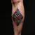 Geometric Calf Tattoos for Women: Meaningful Designs