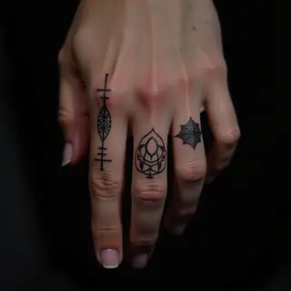 Design Your Own Multicolor Calligraphy Finger Tattoo