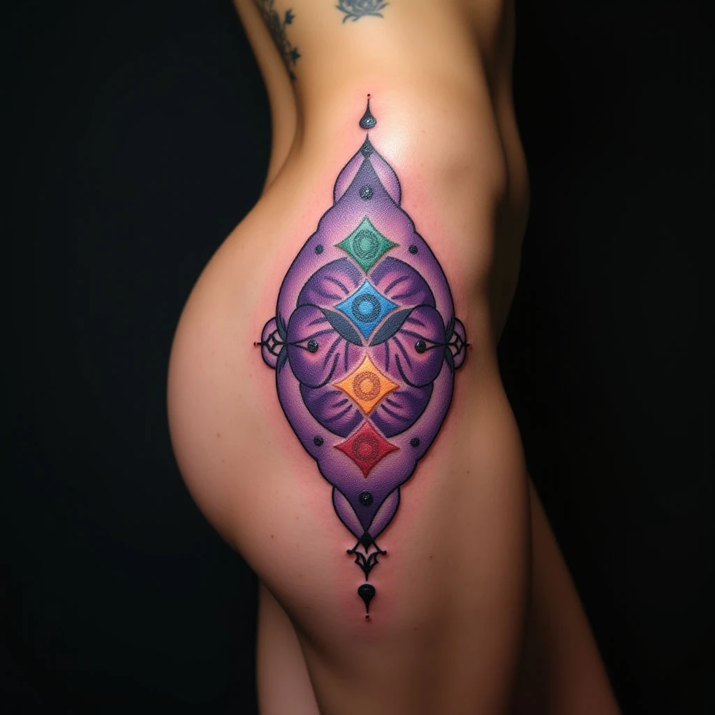 7 Chakra Tattoo Ideas: Micro-Realism on Your Thigh