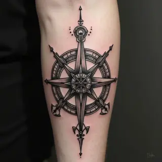 Geometric Compass Tattoo: Meaning, Symbolism & Design Ideas