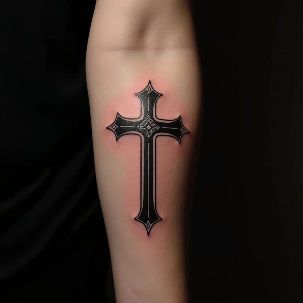 Stunning XXL Metallic Cross Tattoos for Forearms: Ideas & Inspiration