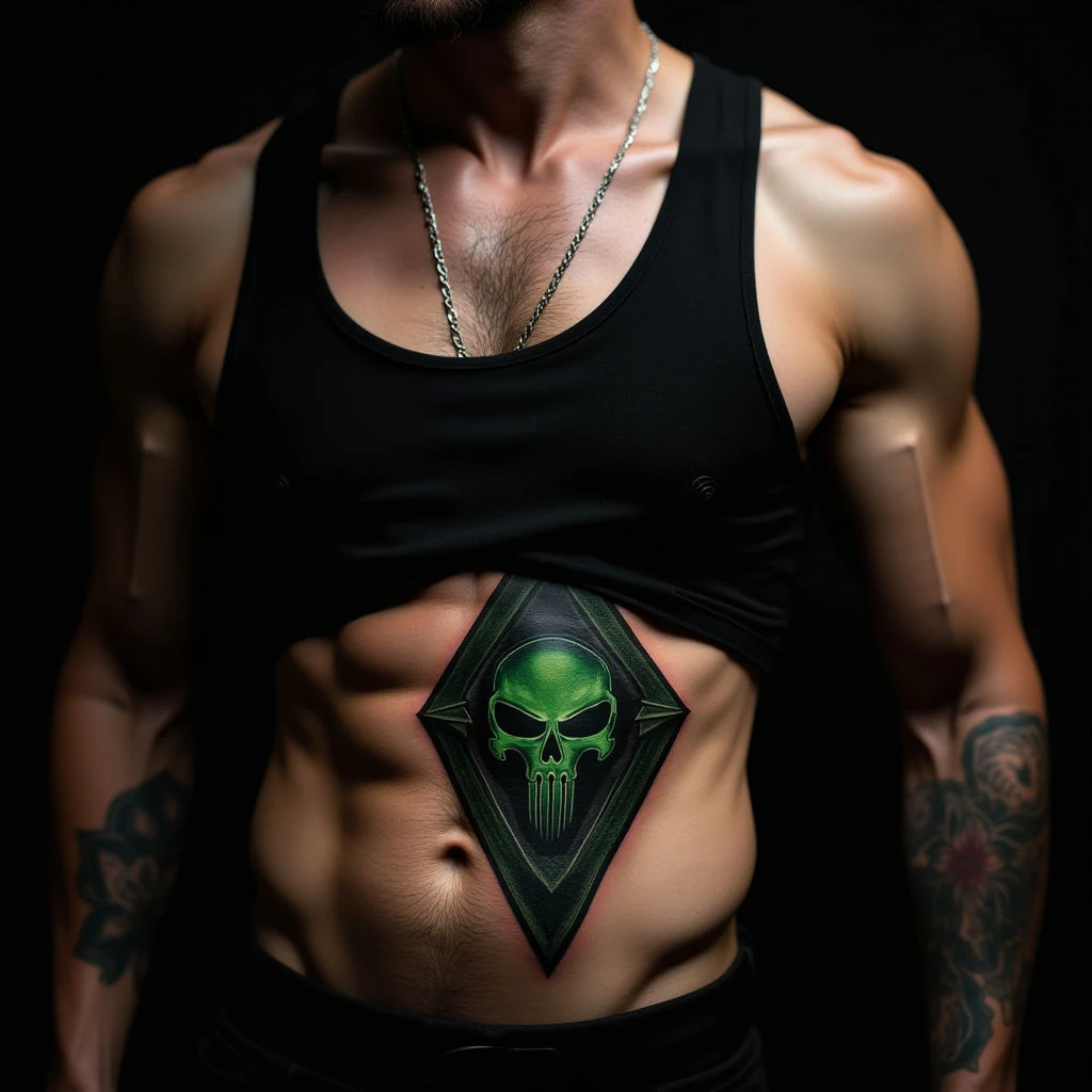 Haunting Geometric Ghost Tattoos for Guys