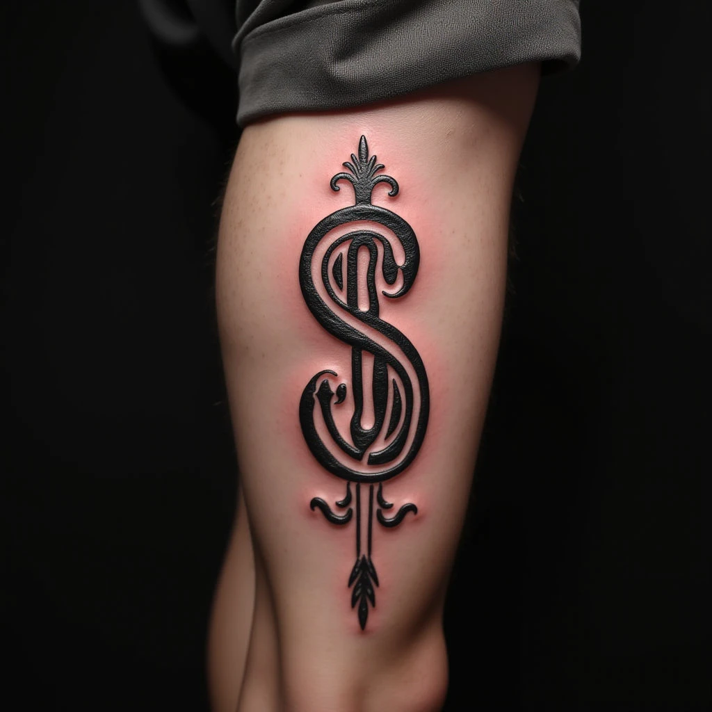 Meaningful Lettering Leg Tattoos for Men (XXL)