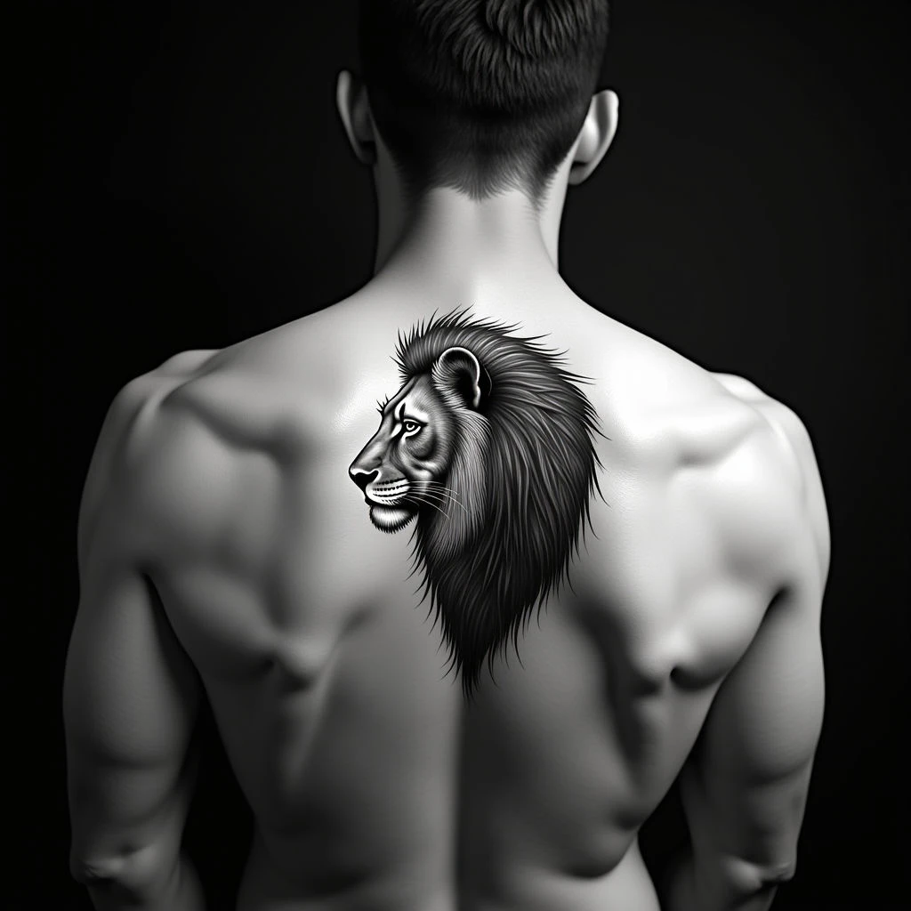 Small Geometric Lion Spine Tattoos: Minimalist & Powerful Designs