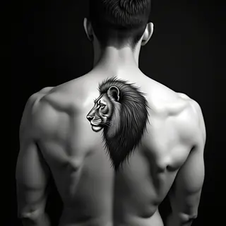 Small Geometric Lion Spine Tattoos: Minimalist & Powerful Designs