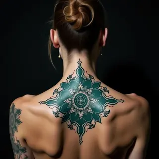 Stunning Geometric Mandala Neck Tattoos & Their Deep Meanings
