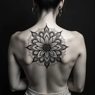 Intricate Geometric Mandala Tattoo Design