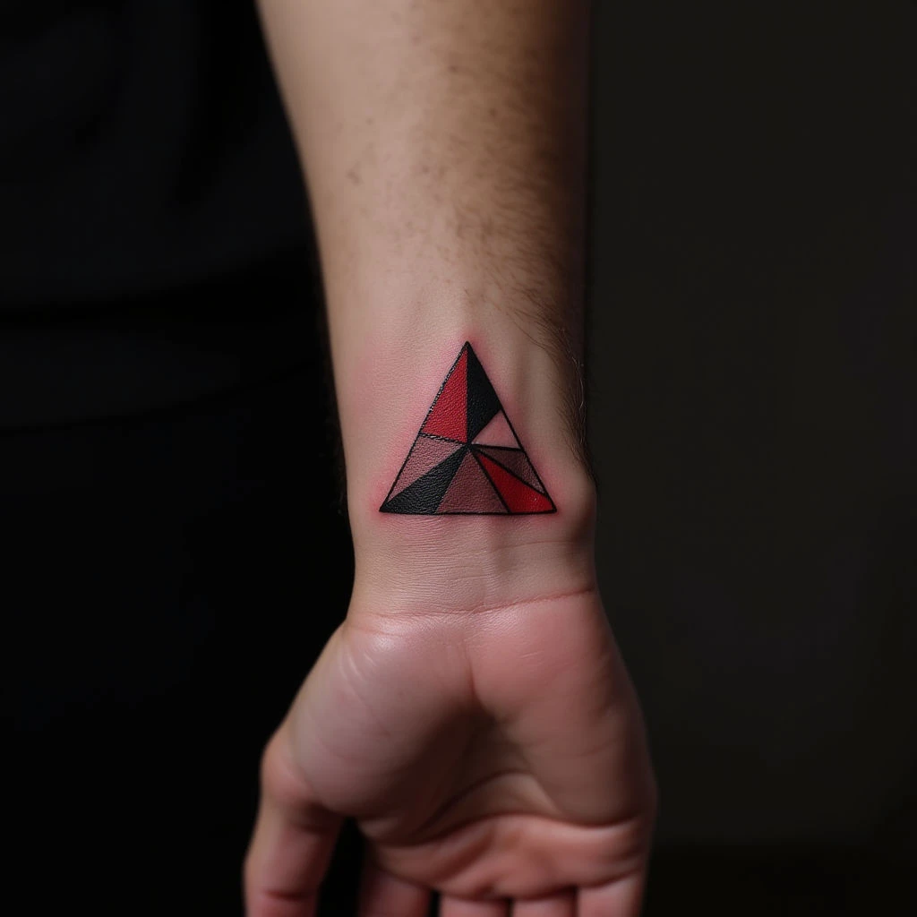 Minimalist Geometric Wrist Tattoos for Men
