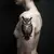 Large Scale Minimalist Owl Tattoos: Geometric Designs & Ideas
