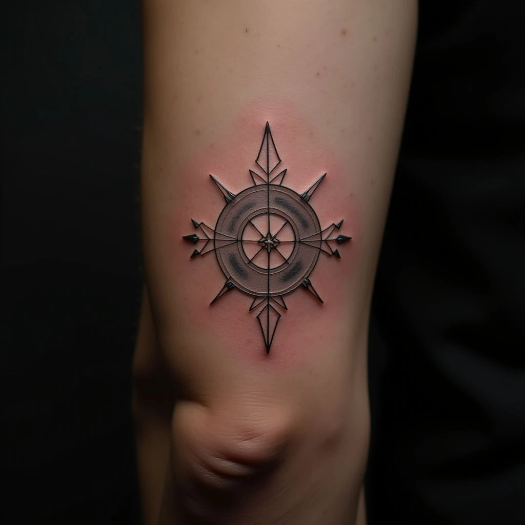Minimalist Silver Geometric Tattoos for Men: Art & Meaning