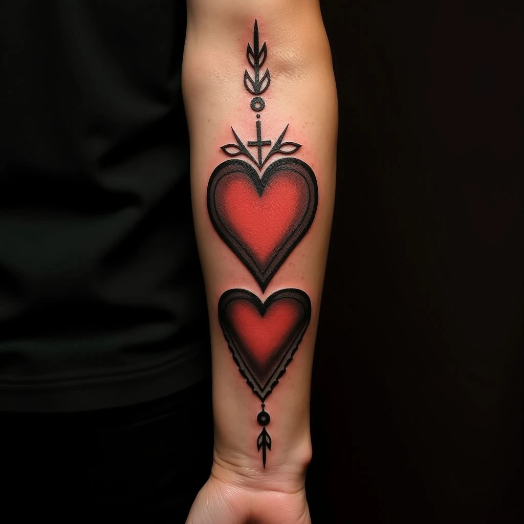 Three Tribal Heart Tattoo Ideas for Your Forearm