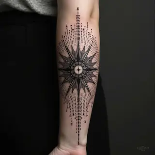 Intricate Geometric Sleeve Tattoo