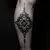 Striking Oriental Geometric Calf Tattoos: First Tattoo Inspiration