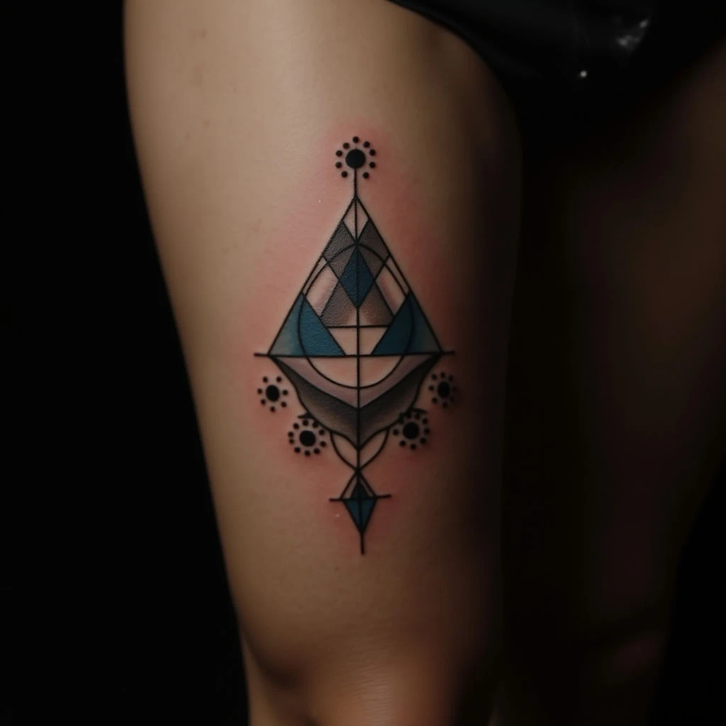 Geometric Baby Girl Tattoos for Mum - Meaningful Designs