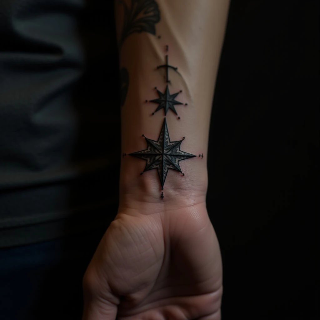 Unique Geometric Wrist Tattoos for a Deceased Brother