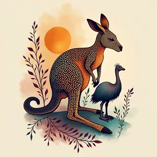 Dreamtime Whispers: Girly Sleeve Tattoos Inspired by Australian Lore