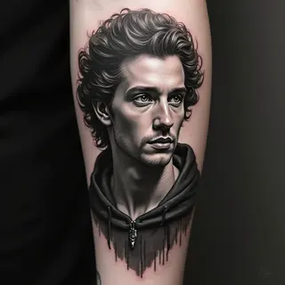 Timeless Arm Tattoos for Men: A Renaissance Portrait Guide