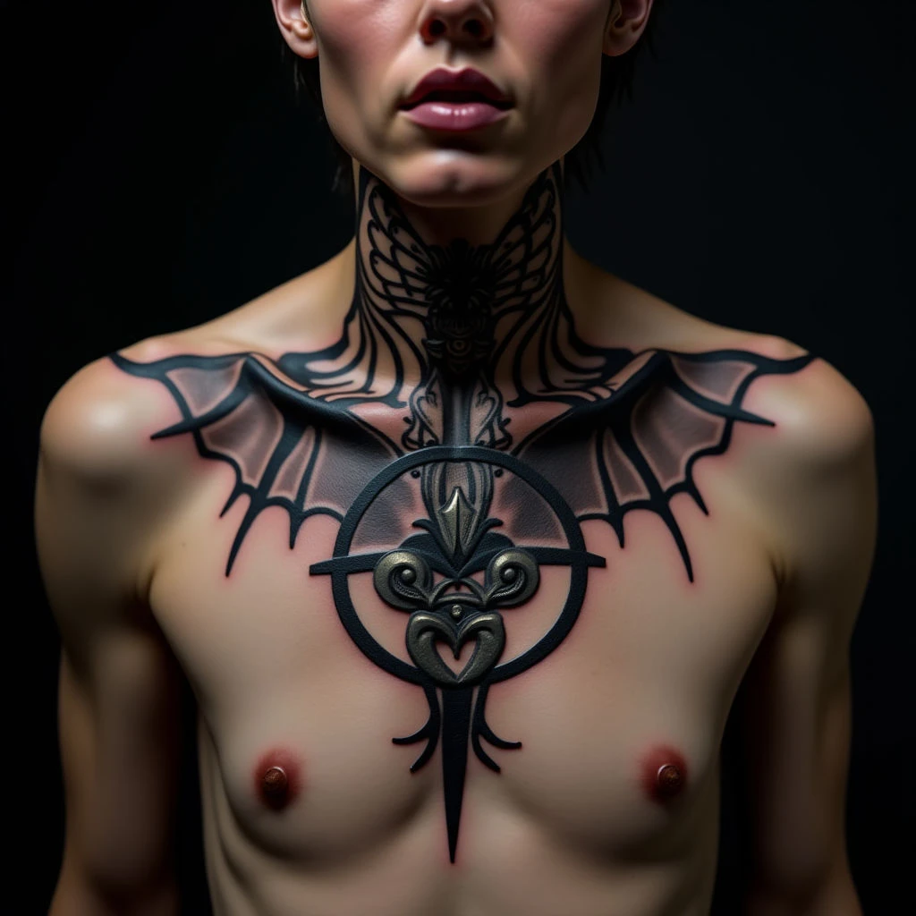 Gothic Collarbone Tattoos: Symbolism & Deep Meanings