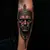 Small Gothic Face Tattoos for Men: Bronze & Meaningful Designs